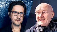 Steven Wilson and Phil Collins press pics combined