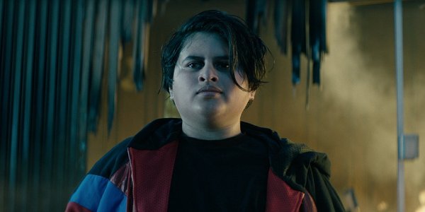 Deadpool 2 Julian Dennison Firefist stands in smoldering wreckage