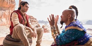 Will Smith and Mena Massoud in Aladdin