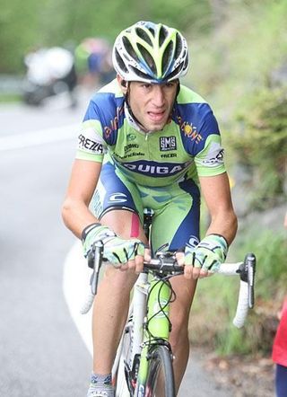Liquigas' Vincenzo Nibali went with Di Luca, but couldn't hold his pace.