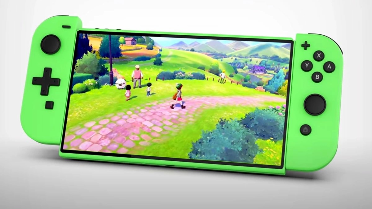 Nintendo Switch grün Pokemon