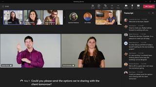 Microsoft Teams Sign Language View