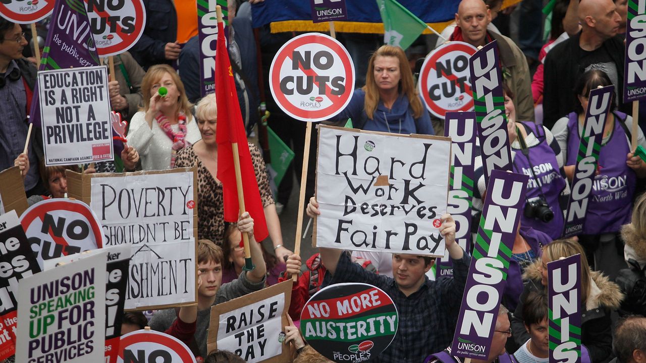 TUC Fair Pay protest 