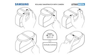 Samsung Galaxy Watch with rollable display patent