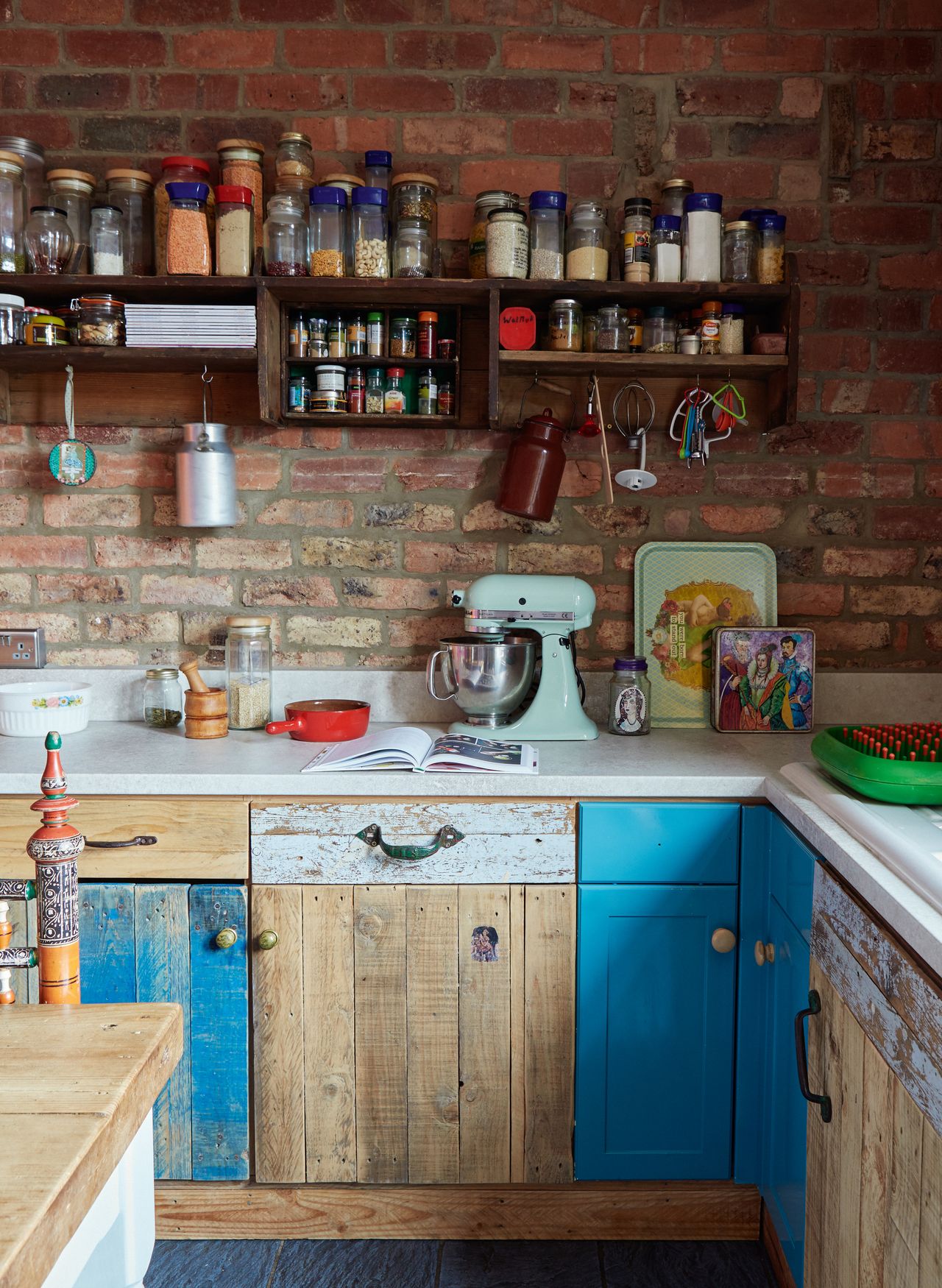 Colourful kitchen