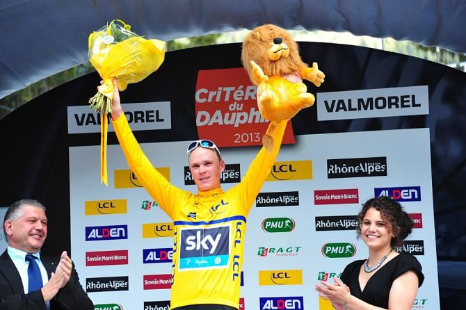 Chris Froome moved into the race lead with his Dauphine stage win