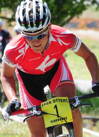 Burry Stander (Specialized) climbing out of the saddle
