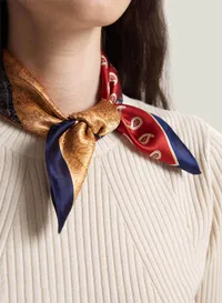 Gentle Herd, Monogram Printed Silk Scarf ($22)
