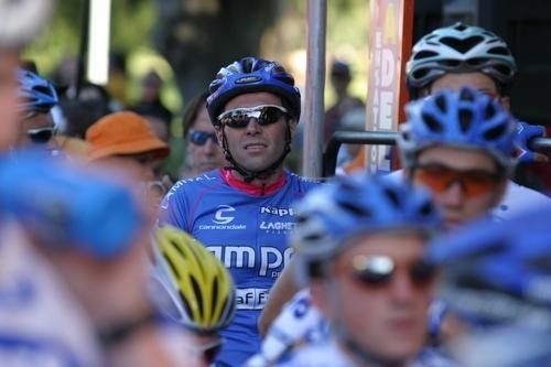 Gilberto Simoni (Lampre-Caffita) kept a low profile this evening