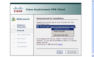 Verizon's CaaS uses the Cisco AnyConnect VPN that works inside Internet Explorer to secure remote access to virtual resources.