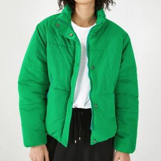 puffer jacket in green