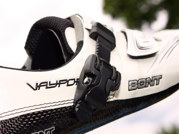 The ratching buckle allows for half-step adjustments but doesn't feel quite as refined as some others we've used.