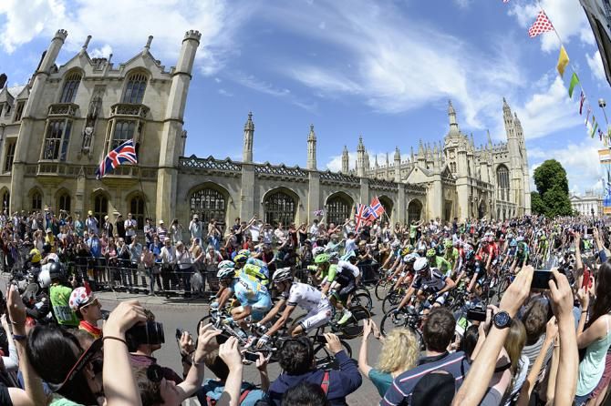Crowds on stage 3 of the Tour de France