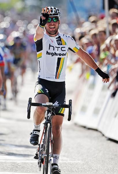 Winner Mark Cavendish (HTC-Highroad)