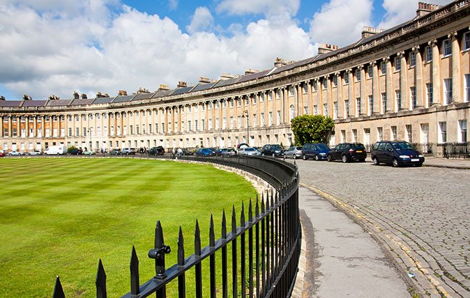 The Royal Crescent in Bath