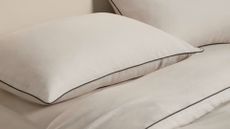 A pure linen bedding set with black lining from M&S