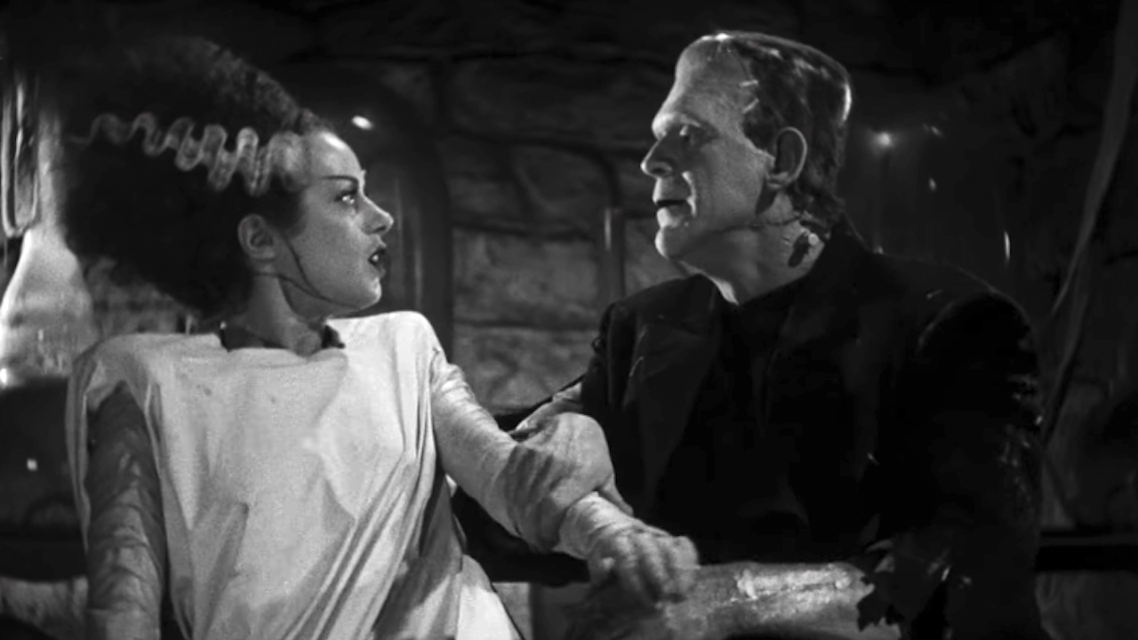 Elsa Lanchester and Boris Karloff in The Bride of Frankenstein