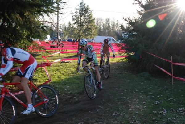 Powers found himself back in fourth as Johnson was making his move.