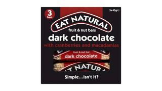 Eat Natural's dark chocolate and cranberry bars are one of the least healthy cereal bars