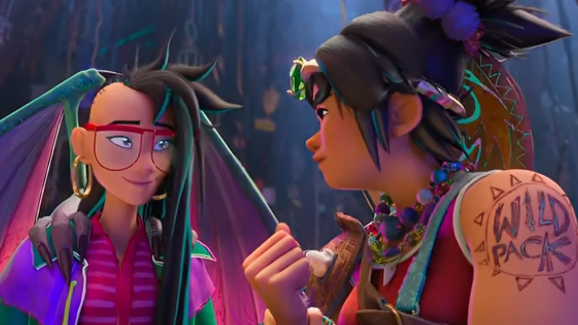 Raissa and Jo sharing a moment in Forgotten Island