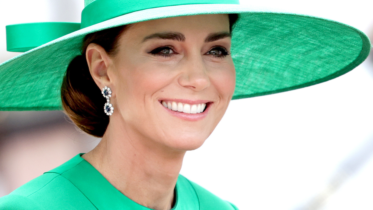 Catherine, Princess of Wales during Trooping the Colour on June 17, 2023 in London, England. Trooping the Colour is a traditional parade held to mark the British Sovereign&#039;s official birthday. It will be the first Trooping the Colour held for King Charles III since he ascended to the throne