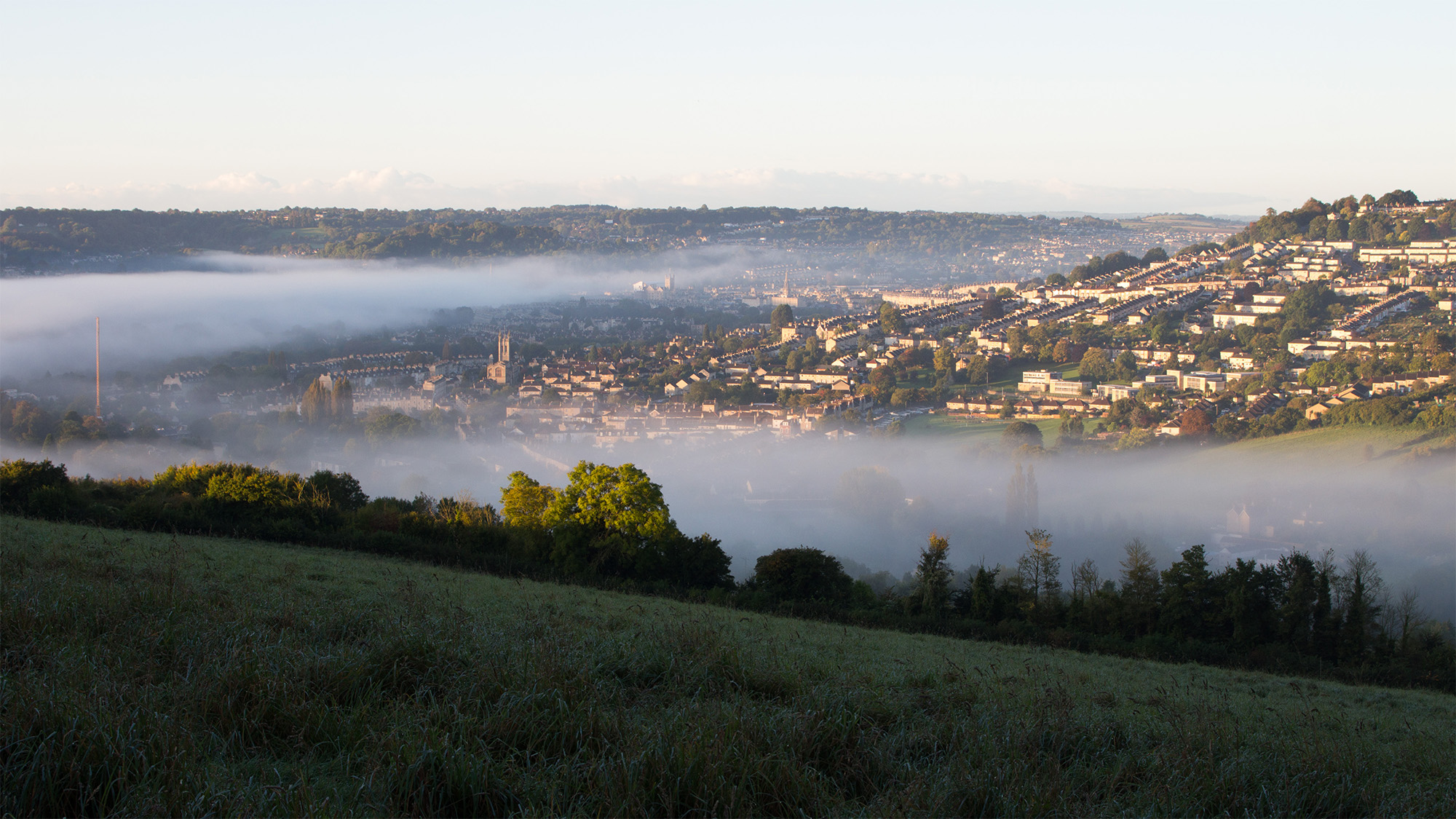 Landscape captured at Solsbury Hill