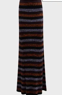 Ganni Rib-Merino Striped Maxi Skirt, $375 (£320) | Neiman Marcus