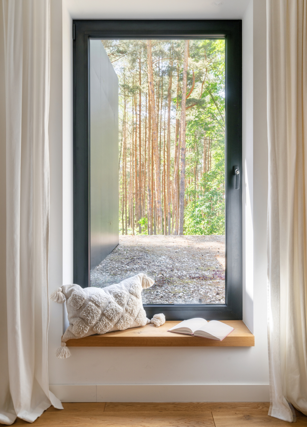 Reading nook in a peaceful setting