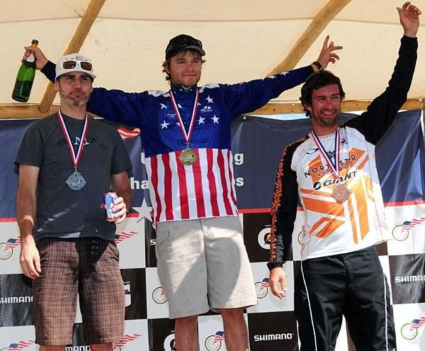 Elite Men's Super D podium