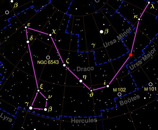 path meaning 5 of life Draco Facts the Constellation:   About Space Dragon