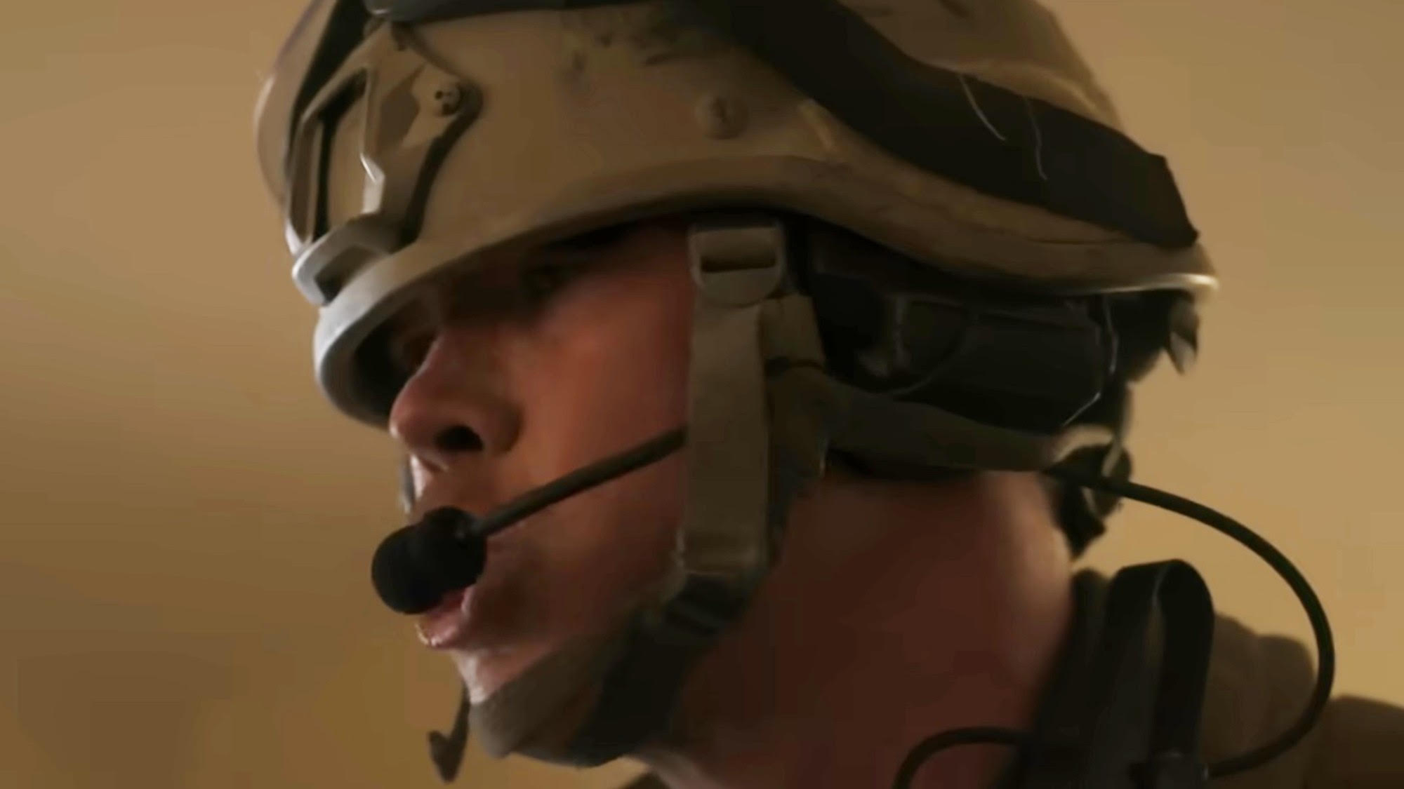 A soldier giving commands in Warfare