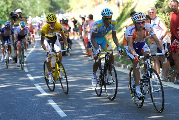 Menchov put in a couple digs and was closely marked by Contador and Schleck.