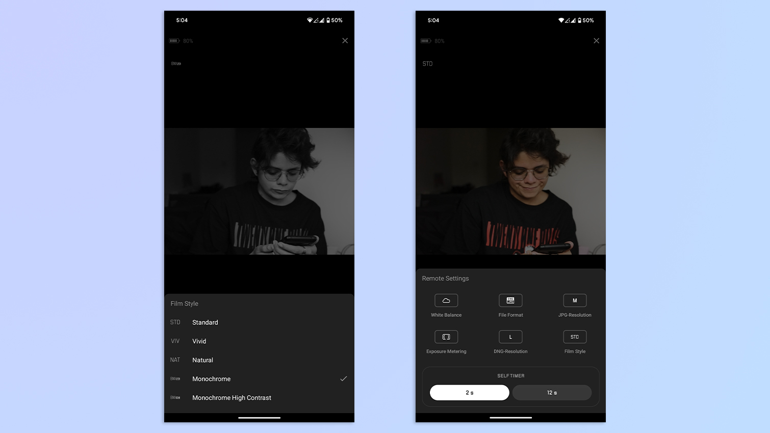 Leica FOTOS app screenshots