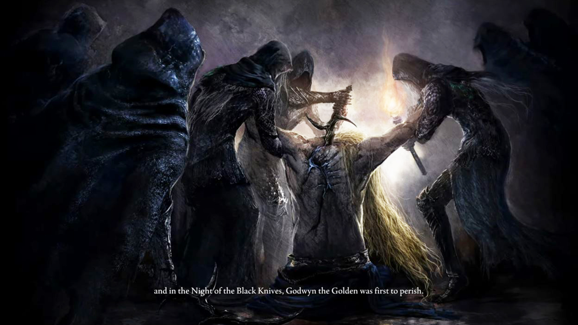 Elden Ring intro cutscene night of the black knives