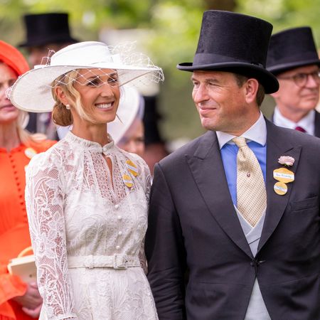 Harriet Sperling wears a bridal white lace dress from a Princess Kate-approved label for Day 5 of Royal Ascot 2026 at Ascot Racecourse on June 20, 2026