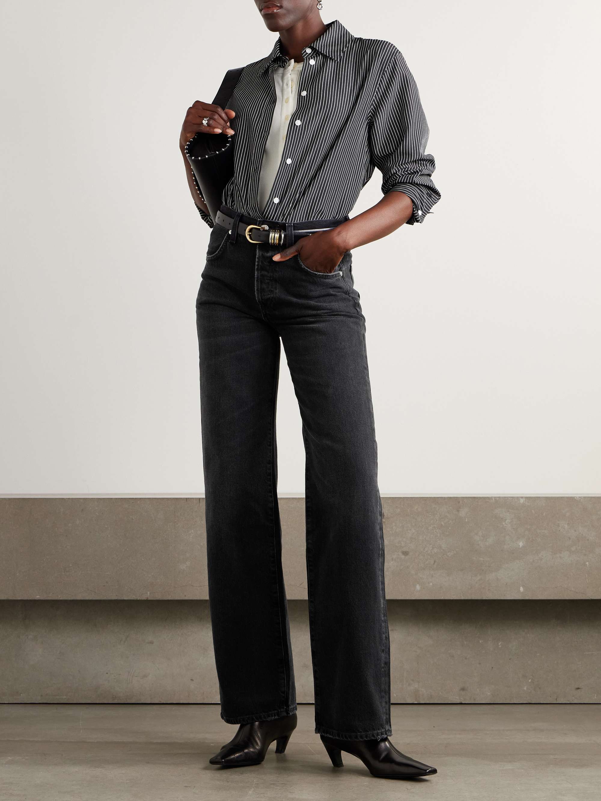 Annina High-Rise Wide-Leg Jeans - 33"