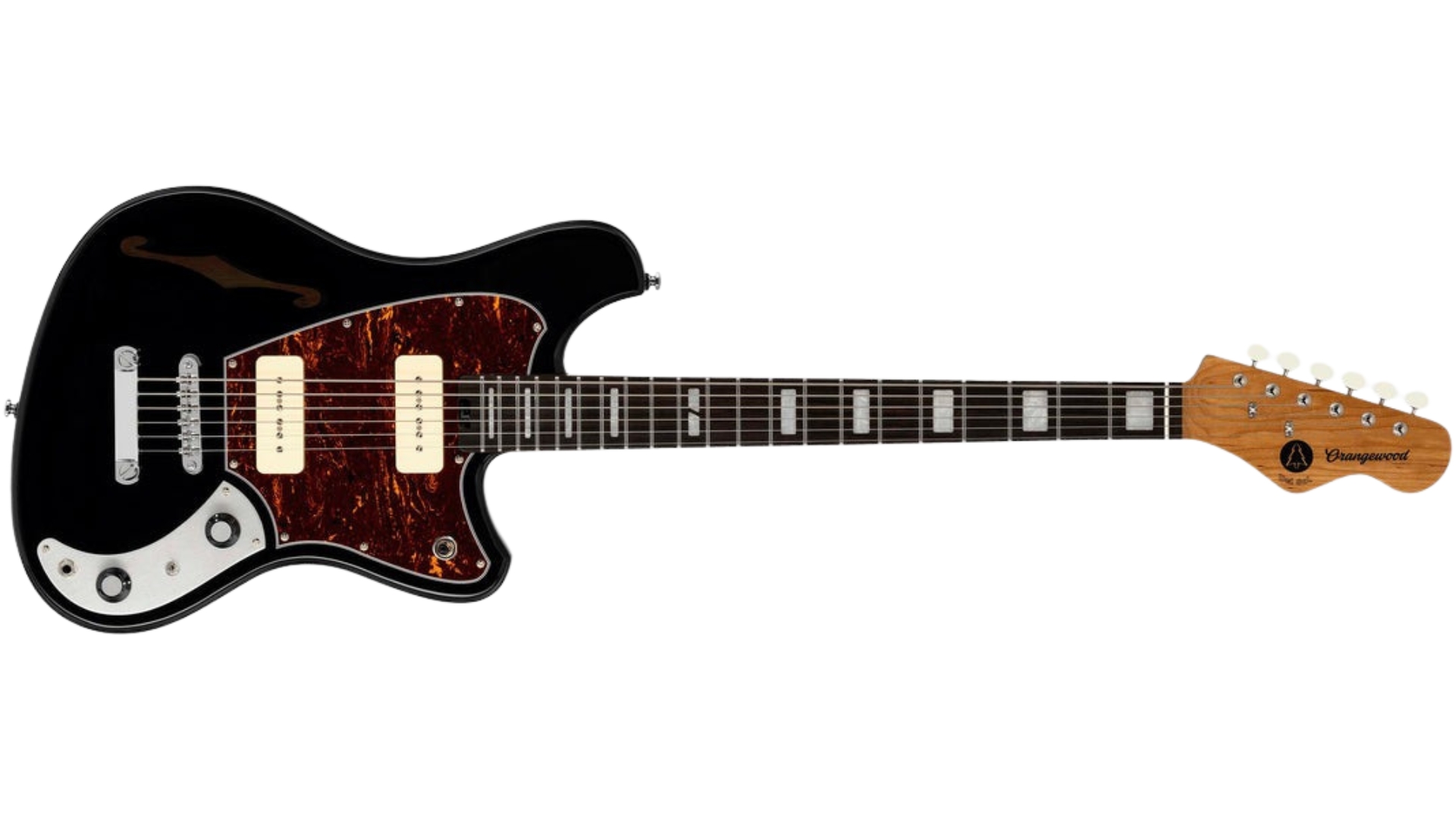 An Orangewood Del Sol Baritone guitar
