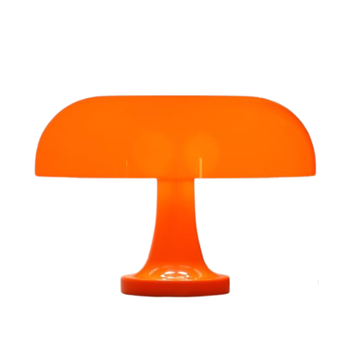Divekid Orange Bedside Lamp for Bedroom Nightstand, Retro Mushroom Table Lamp With 3 Lighting Color and 10 Brightness Level, Desk Lamp for Reading Room/living Room/office/dorm(w11&#039;&#039; X H7.67&#039;&#039;)