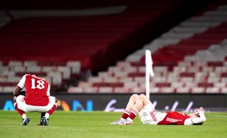 Arsenal players react to being knocked out