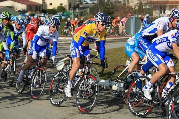 Sylvain Chavanel and Kevin Seeldrayers were looked after by their teammates.