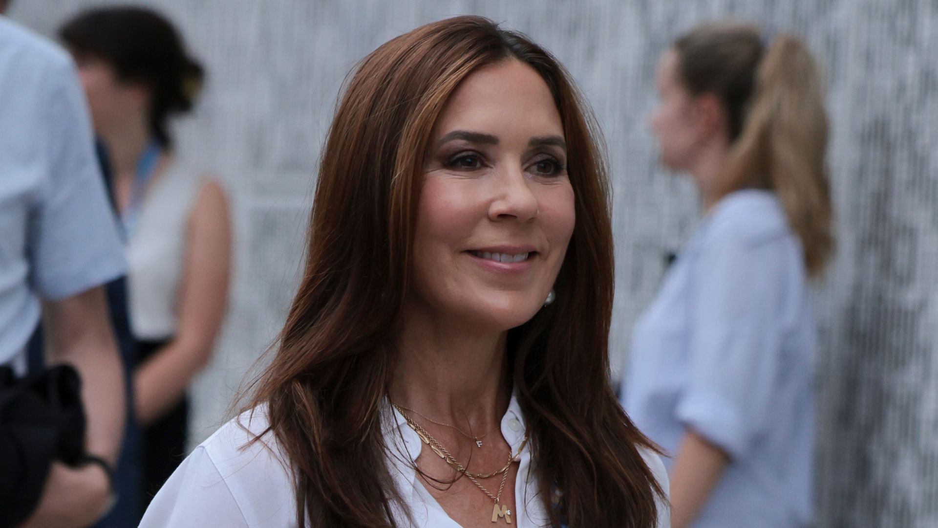 Queen Mary's berries and cream toned outfit is an autumn masterclass