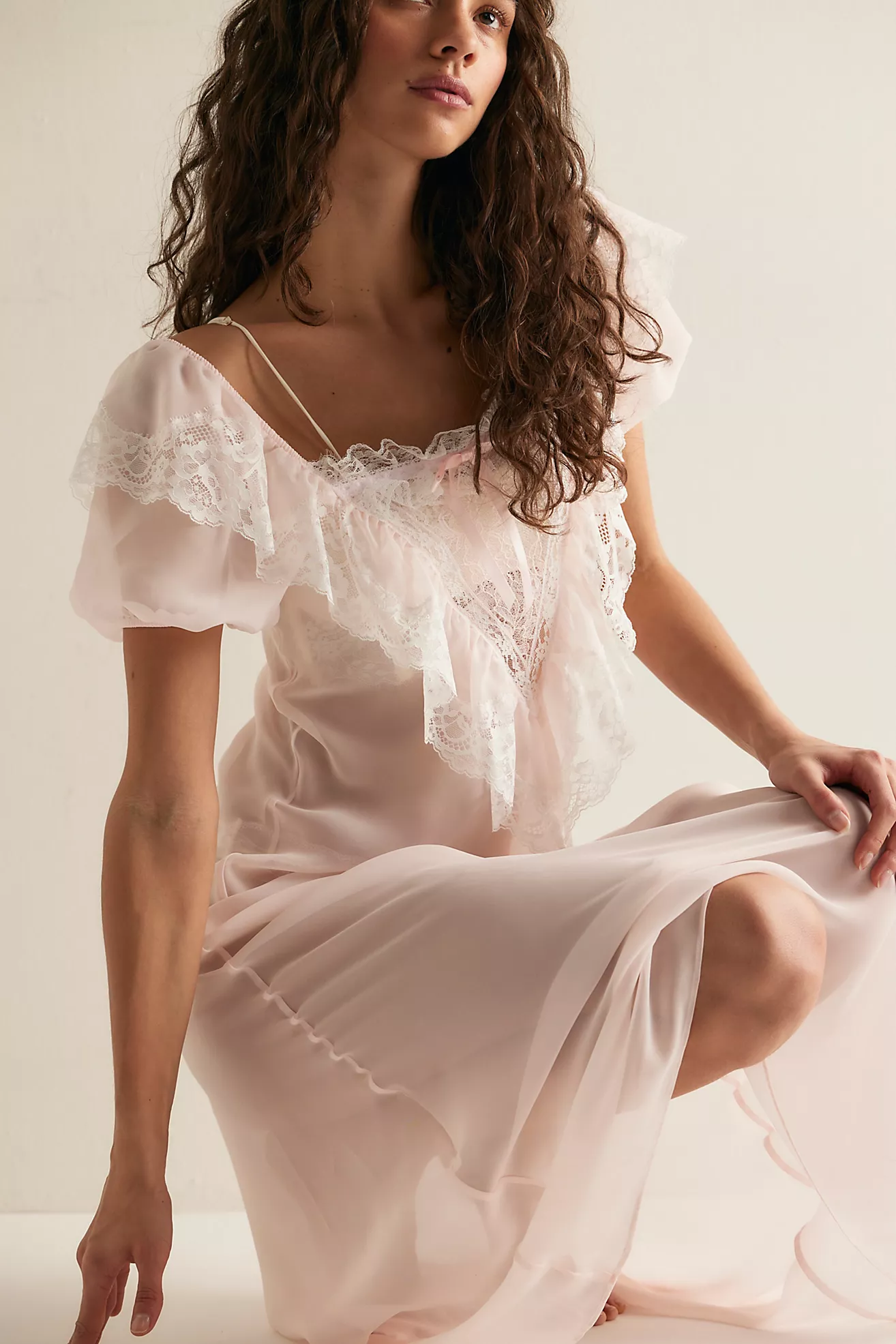 For Love &amp;amp; Lemons Grace Maxi Slip Dress