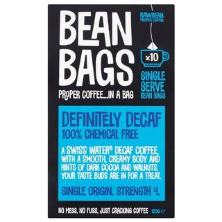 Raw Bean Proper Coffee Decaf Bean Bags, one of the healthy alternatives to coffee