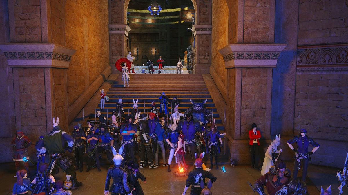 Final Fantasy 14 players form human blockade to prevent access to infamous role-play server