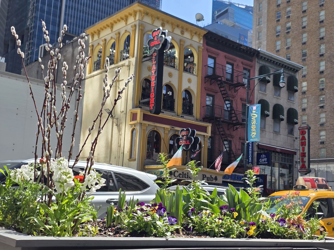 Flowers in New York City street