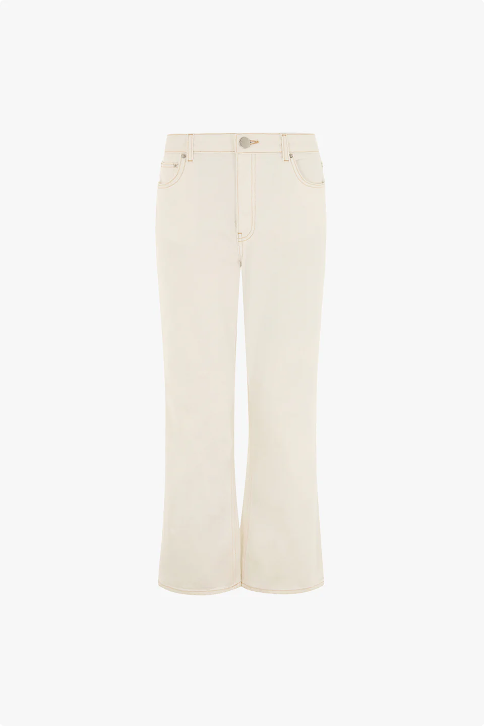 Mid Rise Cropped Kick Flare Jean