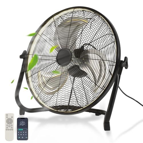 Ahawill 20" High Velocity Metal Floor Fan