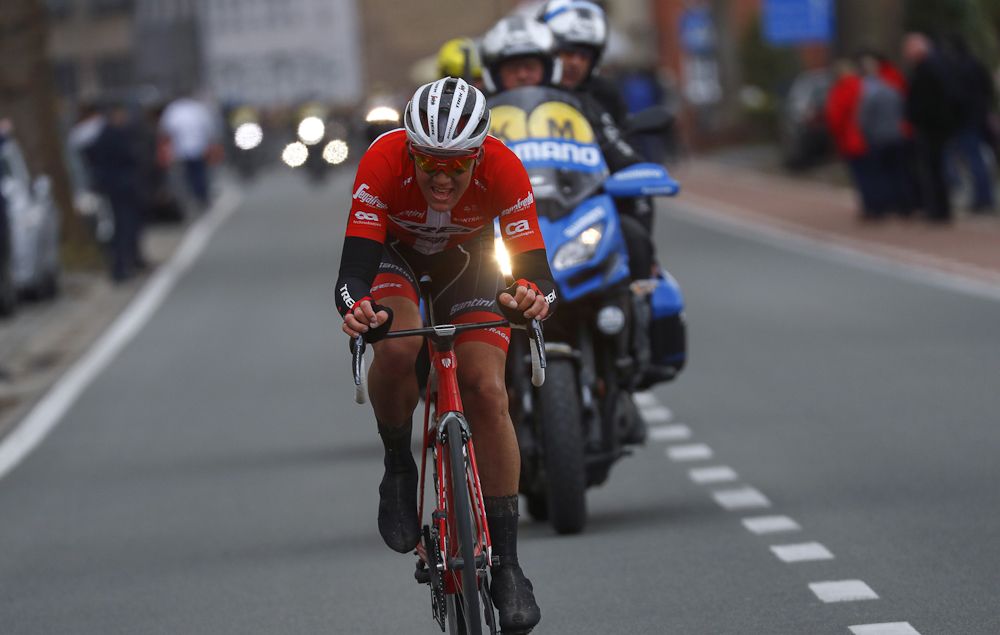 Mads Pedersen hung on for second at Tour of Flanders