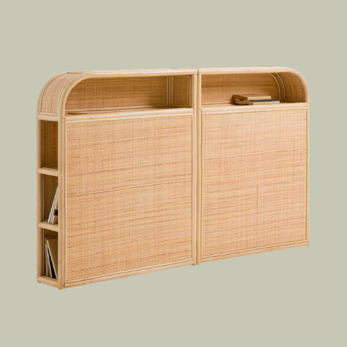 Ladara Rattan Storage Headboard