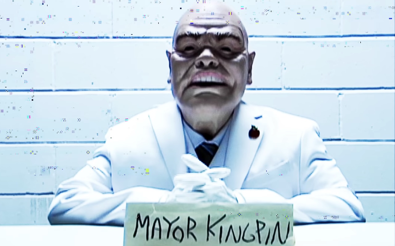 Masked Kingpin character seemingly taking over TV airwaves in Daredevil: Born Again Season 2